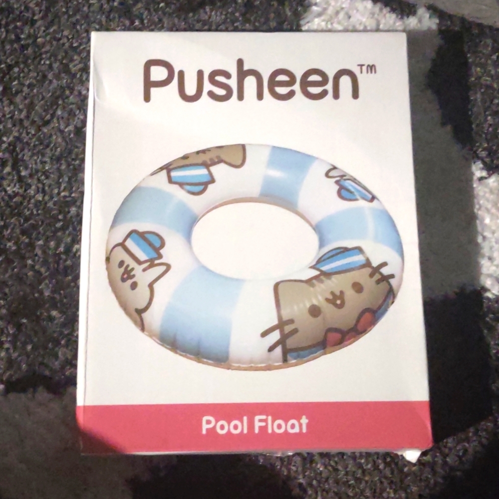 Pusheen Pool Float- Blue and white- pusheenbox